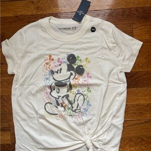 Abercrombie Kids White Mickey Mouse disney Tee